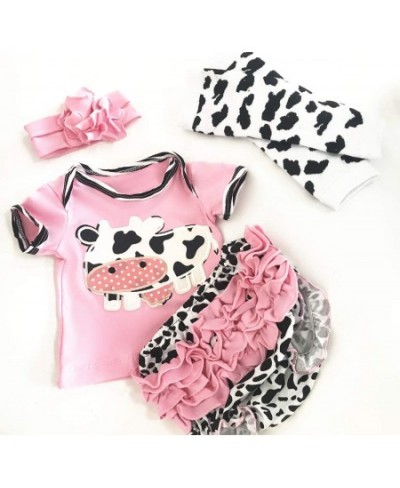 Reborn Baby Dolls Clothes Pink Dairy Cow Outfits for 20"- 23" Reborn Doll Girl Baby Clothing Baby Sets Reborn Dolls Matching ...