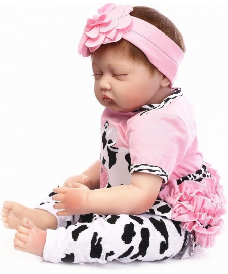 Reborn Baby Dolls Clothes Pink Dairy Cow Outfits for 20"- 23" Reborn Doll Girl Baby Clothing Baby Sets Reborn Dolls Matching ...