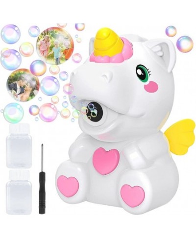 Bubble Machine for Kids Automatic Bubble Maker Machine Toy for Boy Girl Toddlers Unicorn Portable Bubble Blower with Bubble S...