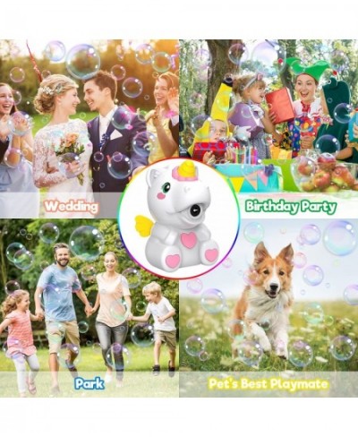 Bubble Machine for Kids Automatic Bubble Maker Machine Toy for Boy Girl Toddlers Unicorn Portable Bubble Blower with Bubble S...