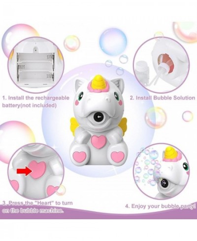 Bubble Machine for Kids Automatic Bubble Maker Machine Toy for Boy Girl Toddlers Unicorn Portable Bubble Blower with Bubble S...