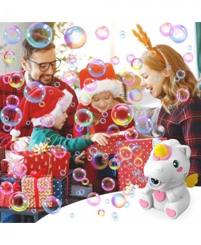 Bubble Machine for Kids Automatic Bubble Maker Machine Toy for Boy Girl Toddlers Unicorn Portable Bubble Blower with Bubble S...