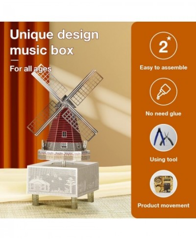 3D Metal Puzzle Windmill Music Box Metal Model Kits DIY 3D Puzzle for Adult Art Craft Home Decor Gifts Toys (Little Star) $46...