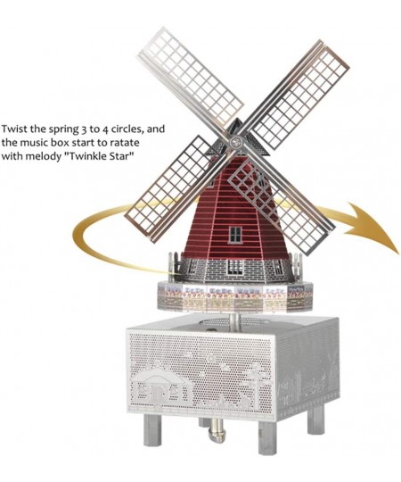 3D Metal Puzzle Windmill Music Box Metal Model Kits DIY 3D Puzzle for Adult Art Craft Home Decor Gifts Toys (Little Star) $46...