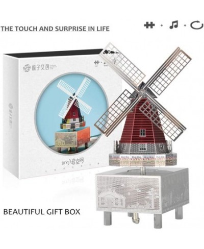 3D Metal Puzzle Windmill Music Box Metal Model Kits DIY 3D Puzzle for Adult Art Craft Home Decor Gifts Toys (Little Star) $46...