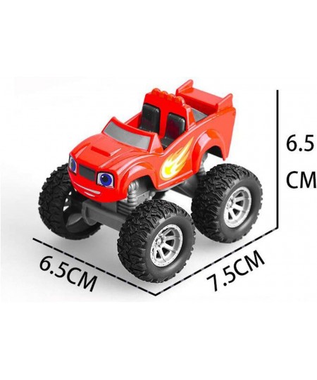 The Monster Machine Vehicle 4 Piece Set Truck Vehicles Racer Cars Toy-Suitable for 3.4.5.6 Year Old Children (Five Alloy) Toy...