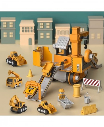 Construction Truck Toys for 3 4 5 6 Years Old Toddlers Kids Boys and Girls STEM Take Apart Toys Cars with Electric Drill 4 in...