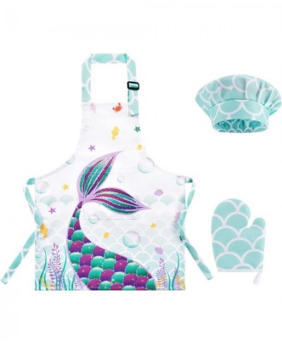 Kids Apron Set with Pocket Adjustable Strap Baby Toddler Bib Apron $18.27 - Toy Kitchen Products