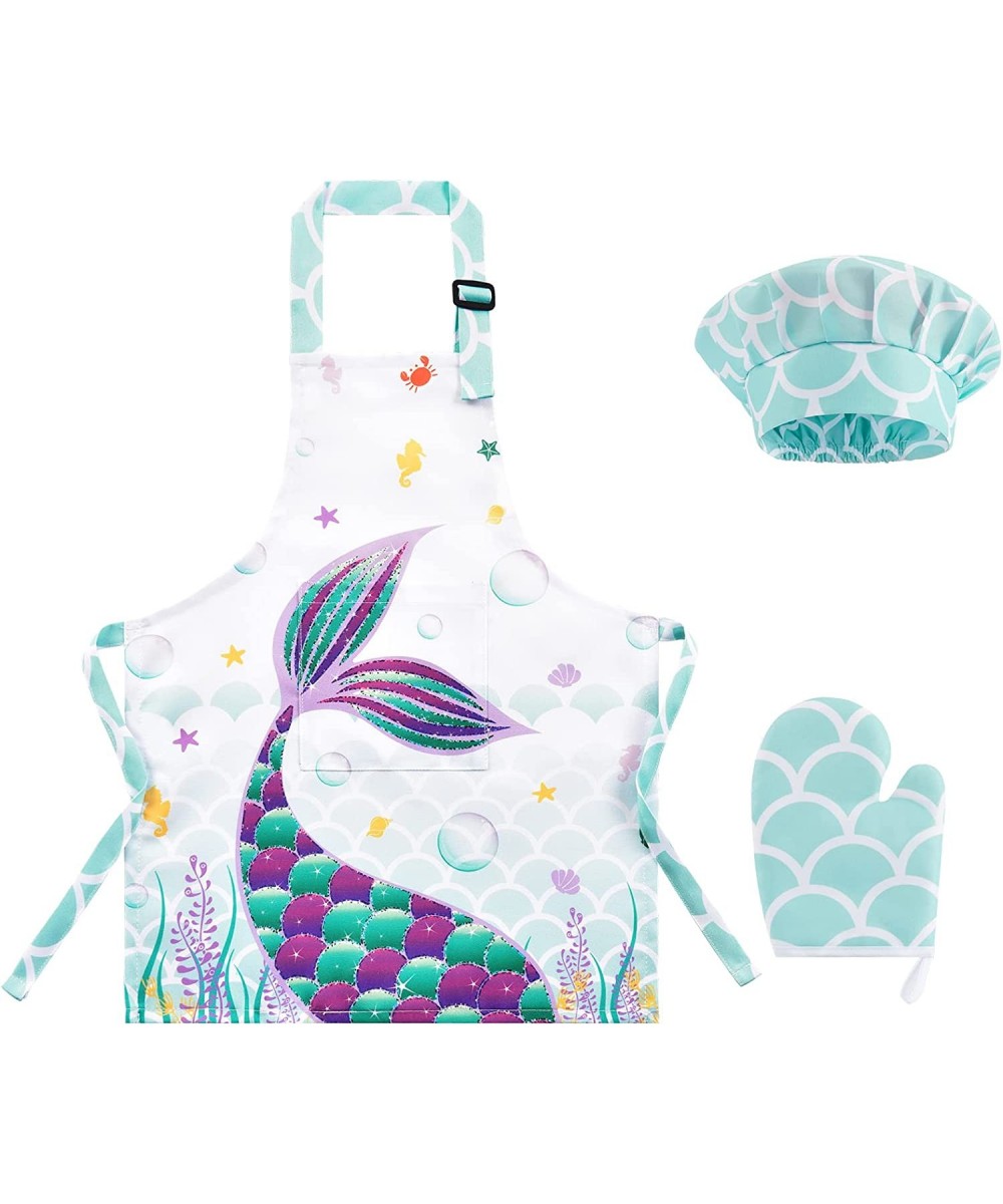 Kids Apron Set with Pocket Adjustable Strap Baby Toddler Bib Apron $18.27 - Toy Kitchen Products