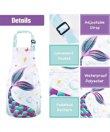 Kids Apron Set with Pocket Adjustable Strap Baby Toddler Bib Apron $18.27 - Toy Kitchen Products