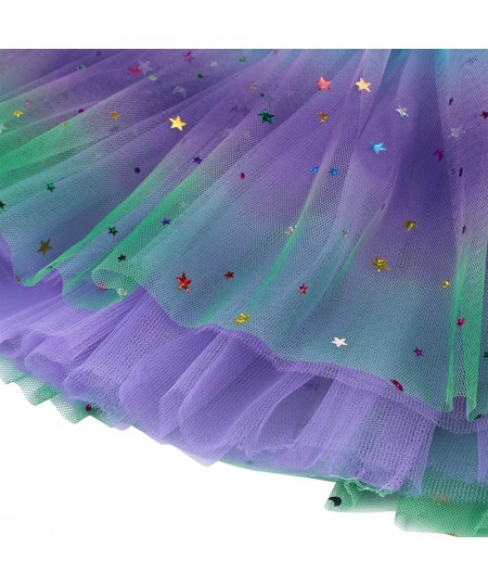 Zando Toddler Girls Sparkle Layered Tutu Skirt Ballet Dance Dress Sequin Tulle Skirt for Kids Halloween Brithday Outfit $17.2...