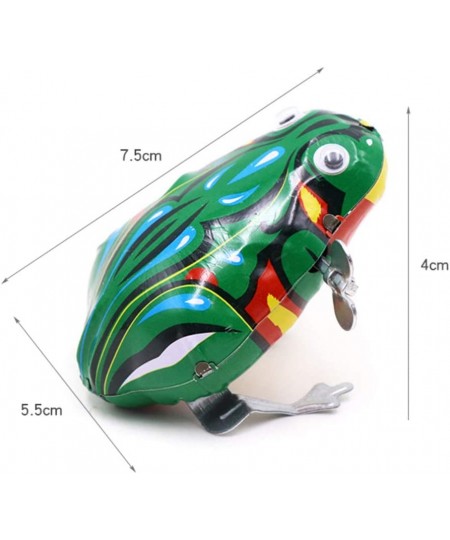 6 Pcs Clockwork Spring Frog Toy Green Metal Jumping Frog Wind Up Toys for Kids $18.01 - Spring & Wind-Up Toys