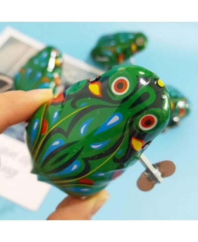 6 Pcs Clockwork Spring Frog Toy Green Metal Jumping Frog Wind Up Toys for Kids $18.01 - Spring & Wind-Up Toys