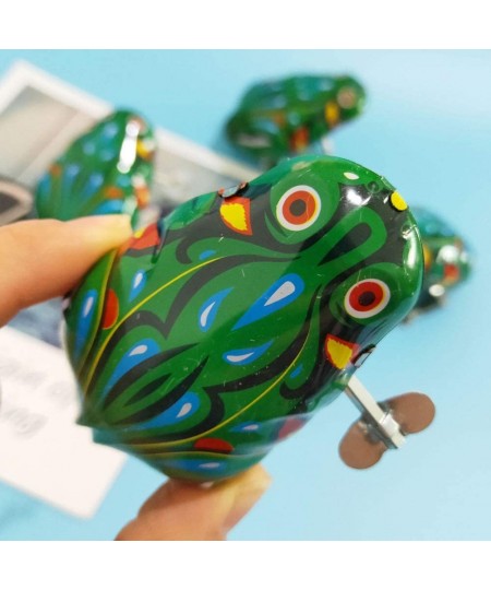 6 Pcs Clockwork Spring Frog Toy Green Metal Jumping Frog Wind Up Toys for Kids $18.01 - Spring & Wind-Up Toys