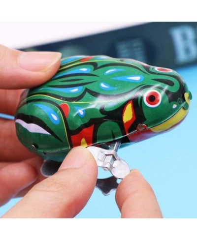 6 Pcs Clockwork Spring Frog Toy Green Metal Jumping Frog Wind Up Toys for Kids $18.01 - Spring & Wind-Up Toys