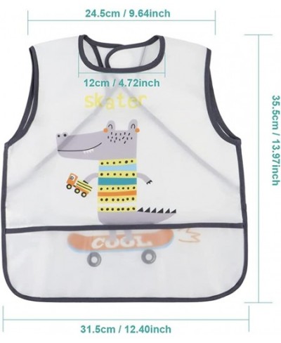 3 Pieces Kids Art Aprons Smocks for Painting Sleeveless Painting Aprons for boys Girls Long Section Waterproof baby Artist Ap...