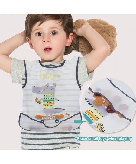 3 Pieces Kids Art Aprons Smocks for Painting Sleeveless Painting Aprons for boys Girls Long Section Waterproof baby Artist Ap...