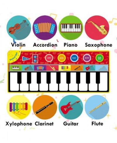 Kids Toys Large Musical Mat 58.26 * 23.62" - Music Floor Piano Keyboard Dance Play Mat with 8 Musical Instrument Sounds 5 Pla...