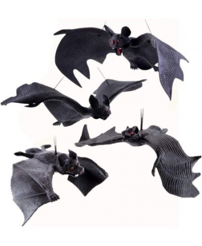 4pcs Spooky Fake Tricky Props Prank Hanging Realistic Simulation Bat for Halloween $22.41 - Gags & Practical Joke Toys