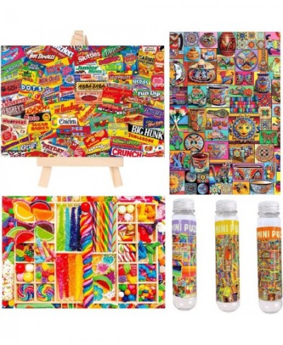 Small Jigsaw Puzzles for Adults 150 Pieces Vintage Candy Mini Jigsaw Puzzles Challenging Mini Puzzles Tiny Jigsaw Puzzles 6 x...