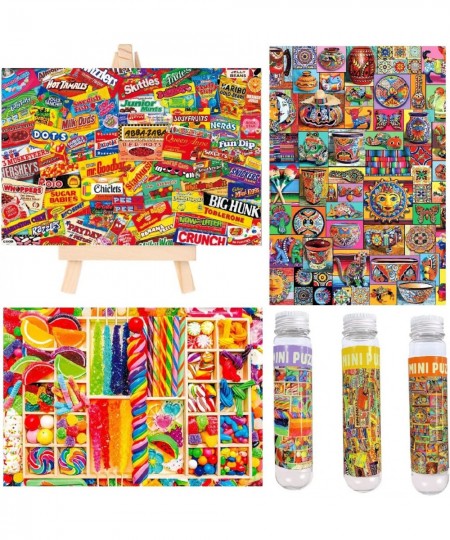 Small Jigsaw Puzzles for Adults 150 Pieces Vintage Candy Mini Jigsaw Puzzles Challenging Mini Puzzles Tiny Jigsaw Puzzles 6 x...