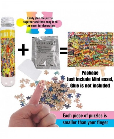 Small Jigsaw Puzzles for Adults 150 Pieces Vintage Candy Mini Jigsaw Puzzles Challenging Mini Puzzles Tiny Jigsaw Puzzles 6 x...