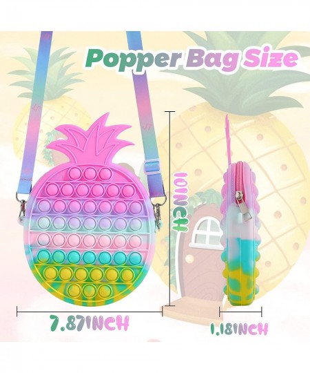 Pop Shoulder Bag Fidget Toys- Beach Toys Pop Purse Pineapple Handbag for Kids- Birthday Party Gifts Halloween for Girls Back ...