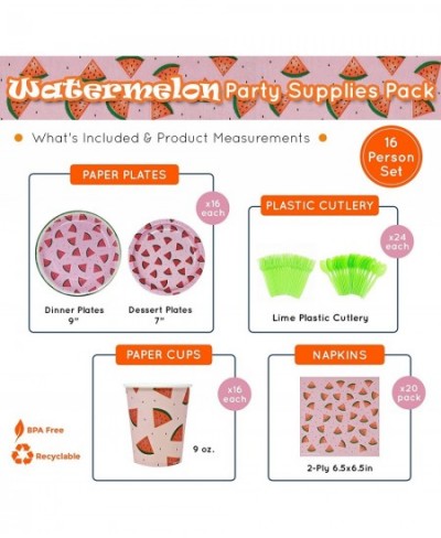 Watermelon Party Supplies Packs (116 Pieces for 16 Guests) - Watermelon Party Decorations Watermelon Birthday Decorations Wat...