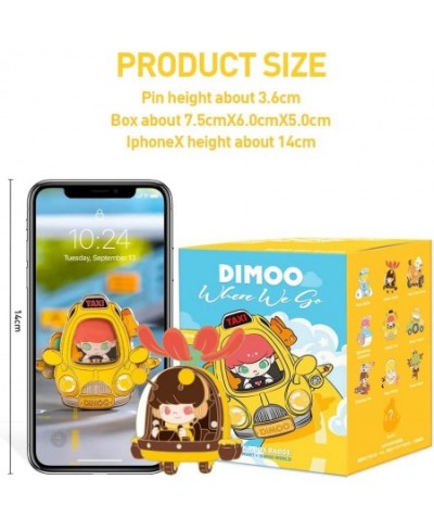 Dimoo Where We go Series Bin 3PC Exclusive Action Figure Box Toy Bulk Box Popular Collectible Art Toy Cute Figure Creative Gi...