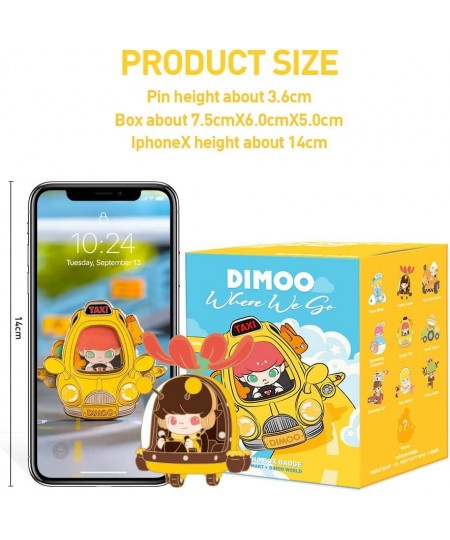 Dimoo Where We go Series Bin 3PC Exclusive Action Figure Box Toy Bulk Box Popular Collectible Art Toy Cute Figure Creative Gi...