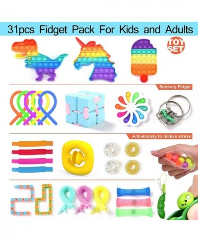 31PCS Fidget Toys Pack Push Bubble Fidget Toy Set for Kids Sensory Stress Relief and Anti-Anxiety Toy Bundles for Adult $39.6...