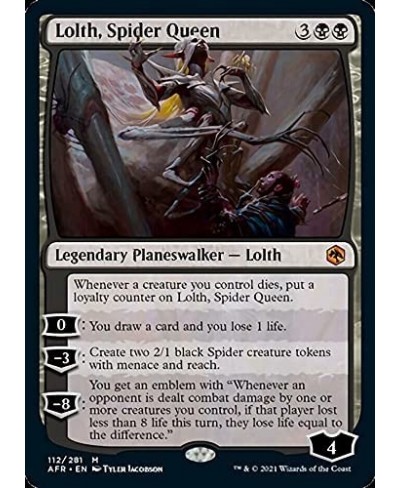 Magic: the Gathering - Lolth Spider Queen (112) - Adventures in The Forgotten Realms $15.38 - Trading Cards & Accessories