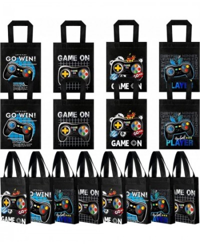 24 Pack Video Game Themed Gift Bags Video Game Party Favors Non Woven Reusable Goody Treat Bags with Handles Game Themed Birt...