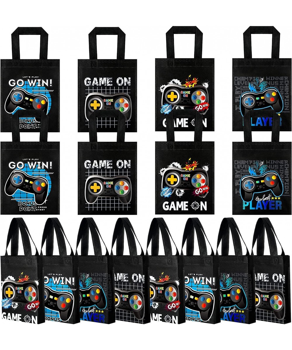 24 Pack Video Game Themed Gift Bags Video Game Party Favors Non Woven Reusable Goody Treat Bags with Handles Game Themed Birt...