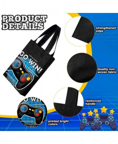 24 Pack Video Game Themed Gift Bags Video Game Party Favors Non Woven Reusable Goody Treat Bags with Handles Game Themed Birt...