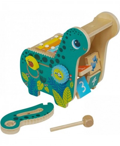 Wooden Dinosaur Toddler and Preschool Musical Instrument and Activity Toy with Xylophone Sawtooth Ridges and Solo Mallet $65....