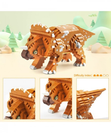 Dinosaur Building Blocks Animals Micro Mini Building Toy Bricks for Kids Adult(Triceratops 1145 Pieces) $32.90 - Toy Building...