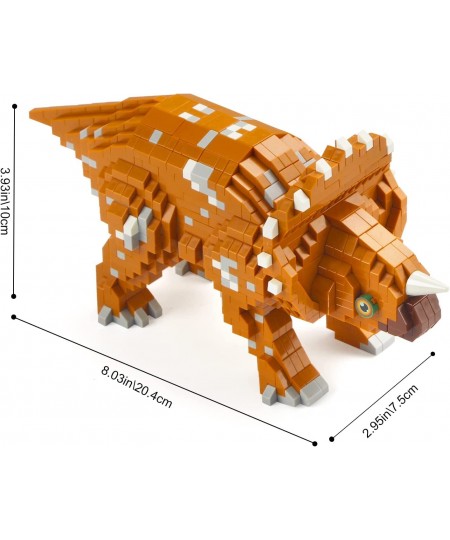 Dinosaur Building Blocks Animals Micro Mini Building Toy Bricks for Kids Adult(Triceratops 1145 Pieces) $32.90 - Toy Building...