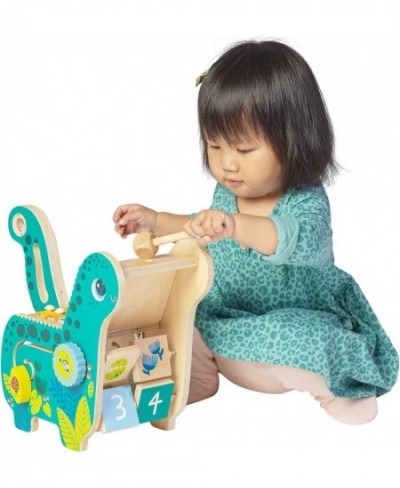 Wooden Dinosaur Toddler and Preschool Musical Instrument and Activity Toy with Xylophone Sawtooth Ridges and Solo Mallet $65....