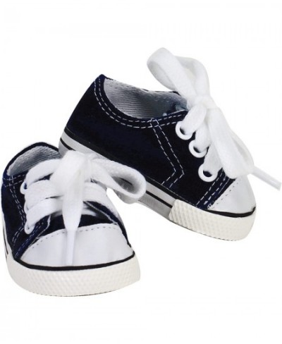 Canvas Sneakers with Laces for 18" Dolls Black $15.17 - Doll Accessories