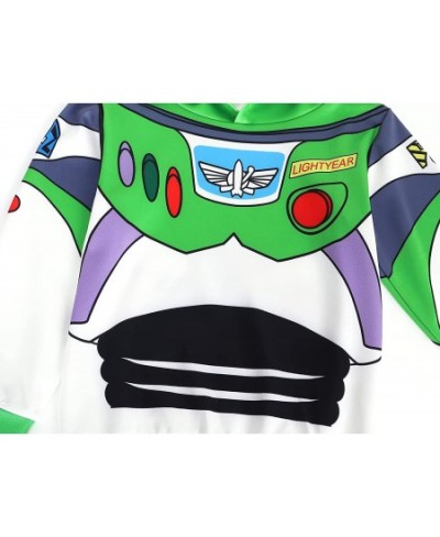 Boys Buzz Lightyear Costume Long Sleeve Hoodie Sweatshirt Halloween Christmas Birthday Party Cosplay Costumes $55.42 - Kids' ...