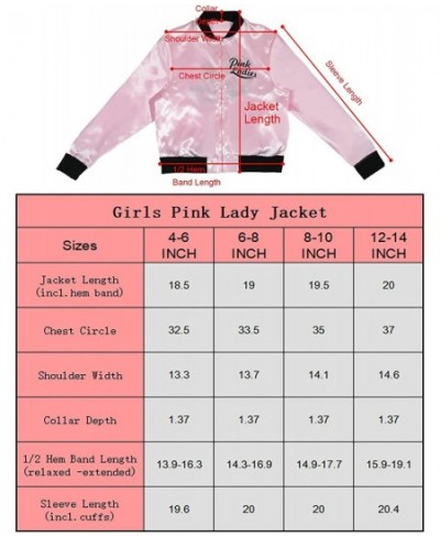 1950s Girls Party Pink Ladies Jacket Grease Costume with Chiffon Pink Neck Scarfs and Black Cat Eye Glasses $37.58 - Kids' Co...