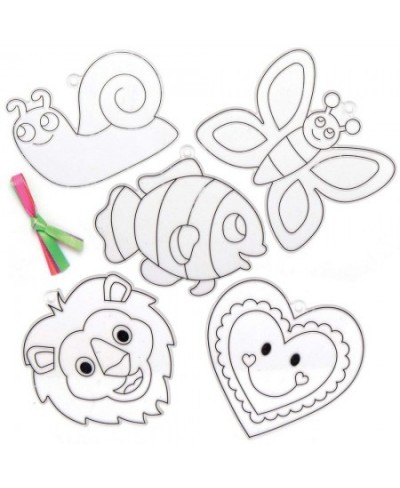 AT922 Suncatchers Bumper Assortment - Pack of 10 Fun Plastic Designs for Children to Color in and Decorate $17.37 - Kids' Dra...