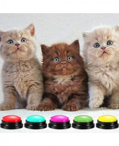 12 Pcs Dog Button Communication Button Cat Sound Button Game Button Recordable Talking Button 30 Seconds Voice Recording Butt...