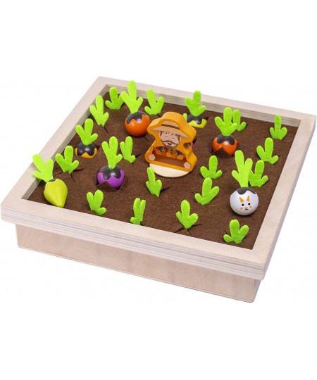 Montessori Toys - Carrot Harvest Planting Wooden Farm Toy Color Radish Memory Sorting Games for Developing Skill Educational ...