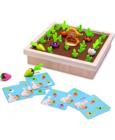 Montessori Toys - Carrot Harvest Planting Wooden Farm Toy Color Radish Memory Sorting Games for Developing Skill Educational ...