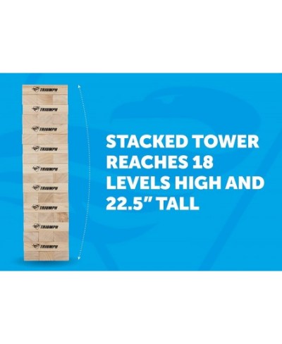 Triumph Large Tumble Tower - Includes 54 Wood Tumble Blocks and Carry Case $91.88 - Stacking Games