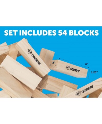 Triumph Large Tumble Tower - Includes 54 Wood Tumble Blocks and Carry Case $91.88 - Stacking Games