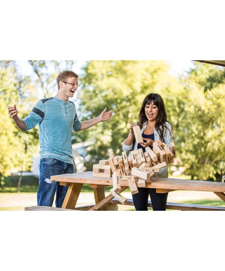 Triumph Large Tumble Tower - Includes 54 Wood Tumble Blocks and Carry Case $91.88 - Stacking Games