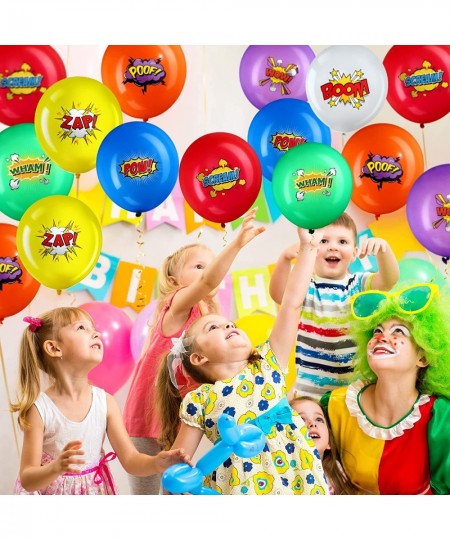 40 Pack Hero Balloons 12 Inches Hero Party Favors Hero Latex Balloons Party Supplies Super Pets Decorations For Kids Birthday...